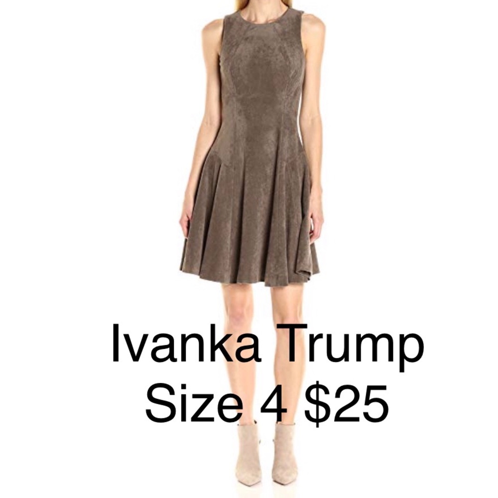 Ivanka Trump faux suede dress